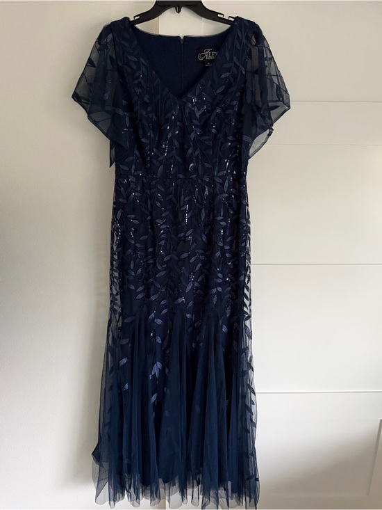 Alex Evenings Dresses & Skirts - Alex evenings navy blue sequined long event dress
